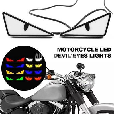 汎用バイク 二輪LEDライト デーモンアイヘッドライト ミニ