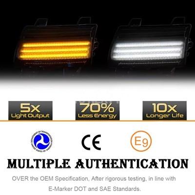 並行輸入品】ラングラーjlウインカー ledバンパー 2つフロントバンパー
