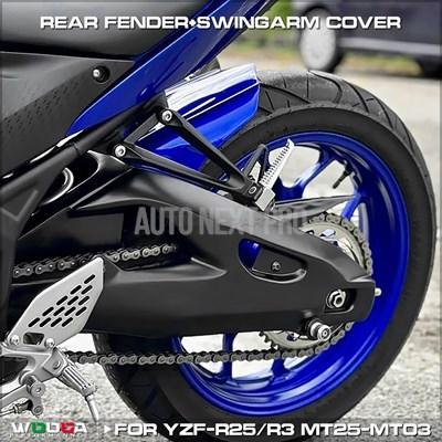 並行輸入品】エンジン yzf r3 r25 2015-2023 リアフェンダー スイング