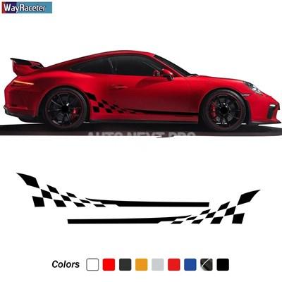 車 ドア サイドストライプ レーシングフラッグ ポルシェ用デカール911 