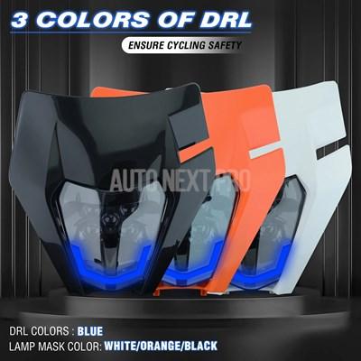 【並行輸入品】Queen-バイク用LEDヘッドライト バイク 二輪ヘッドライト ktm sxf モトクロス エンデューロ スーパーモト_5