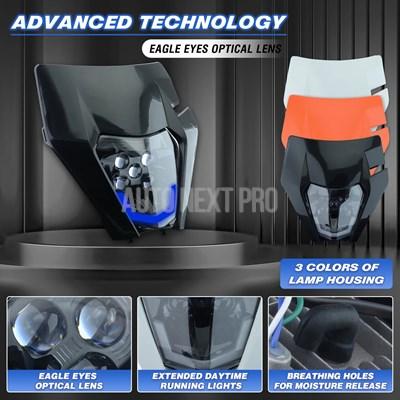 【並行輸入品】Queen-バイク用LEDヘッドライト バイク 二輪ヘッドライト ktm sxf モトクロス エンデューロ スーパーモト_7