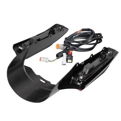 並行輸入品】バイク用LEDライト付きリアフェンダーエクステンション 