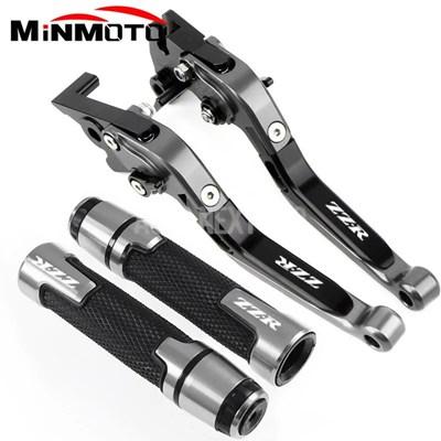 【並行輸入品】折りたたみ式拡張ブレーキクラッチレバー ハンドバーエンドグリップ カワサキ用アクセサリーzzr600 zzr400 zzr1100 zz_21