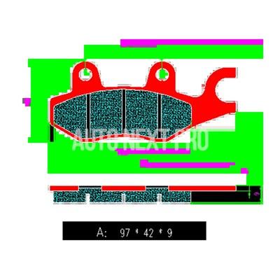 【並行輸入品】カワサキニンジャ250 ninja400 z250 z300 ninja400 z800 z900 z900rs z1000 z1000r 適したバイク用セラミックブレーキパッドの画像