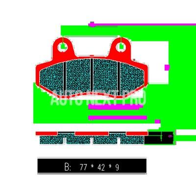 【並行輸入品】カワサキニンジャ250 ninja400 z250 z300 ninja400 z800 z900 z900rs z1000 z1000r 適したバイク用セラミックブレーキパッドの画像