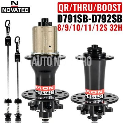 並行輸入品】NOVATEC D791SB D792SB 32H MTB ハブ QR 135x10 スルー