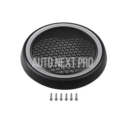 並行輸入品】フロントドアスピーカーカバー 黒また メッキカラー ミニ