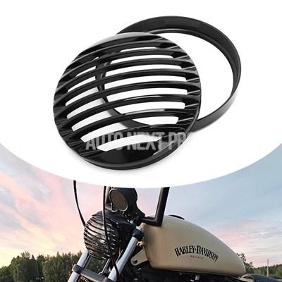 並行輸入品】ラウンドabs ledヘッドライトグリルカバー バイク