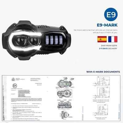 【並行輸入品】r1200gs led bmw r1200gsa r 1200 gs advアドベンチャーledヘッドライト点灯アセンブリヘッドランプの画像