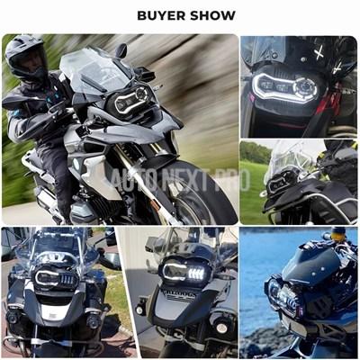 【並行輸入品】r1200gs led bmw r1200gsa r 1200 gs advアドベンチャーledヘッドライト点灯アセンブリヘッドランプの画像