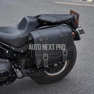 並行輸入品】kemimoto-バイクサドルバッグ puレザーツールバッグ 20l 