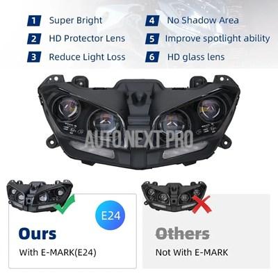 【並行輸入品】バイク用ledヘッドライト 自転車用ヘッドライト ヤマハx09用 2017 2018 2019 2020_6