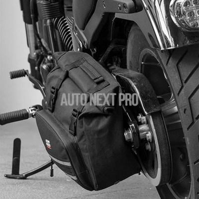 並行輸入品】kemimotoバイク 二輪スイングアームバッグ ソフテイル