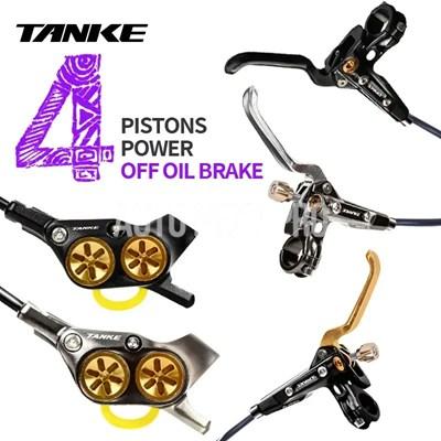 並行輸入品】タンケ E-バイク MTB 4 ピストン油圧ディスクブレーキ