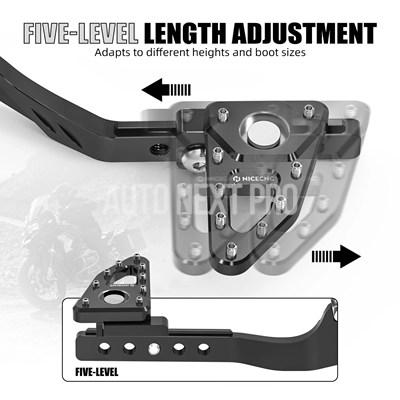 【並行輸入品】BMW R1250GS R1200GS バイクブレーキペダルレバーシフトレバーフットペグフットレスト R 1250 GS 2019-2023 R 1200 GS 2013-2018用