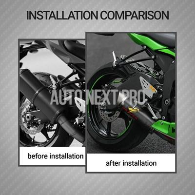 【並行輸入品】ZX-6R ロッカーアームカバー Kawasaki Ninja ZX6R ZX-6R ZX636 バイク スイングアームガードカバー 6R フェンダーマッドガード 2013-25_4