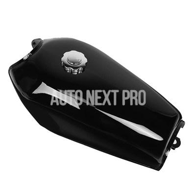 【並行輸入品】バイクガソリンタンク汎用ブライトブラックレトロ燃料ガスタンクカバースイッチ付きホンダCG125 適合_2