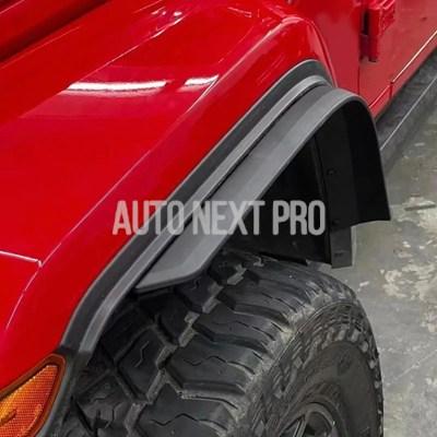 【並行輸入品】4 ピース/セット車 フロントリアホイールフェンダーフレアジープラングラー JL 2018+ 低/高フェンダーモデル用_1