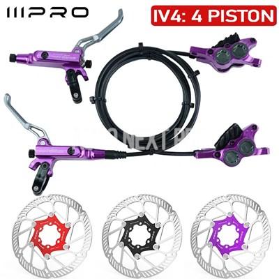 並行輸入品】IIIPRO IV4 自転車油圧ブレーキセット 4ピストンバイク