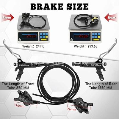 並行輸入品】IIIPRO IV4 自転車油圧ブレーキセット 4ピストンバイク