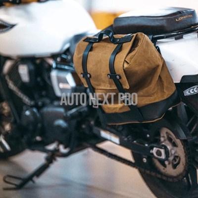 並行輸入品】ヴィンテージバイク 二輪バッグ サイドバッグ サイド