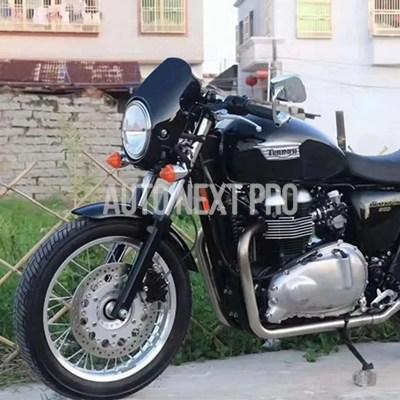 【並行輸入品】バイクフロントヘッドライトフェアリングマスク フォークカウル バイザーガード フロントガラス デフレクター トライアンフ用プロテクター ホンダ_4