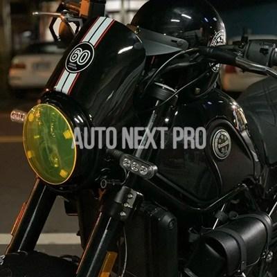 【並行輸入品】バイクフロントヘッドライトフェアリングマスク フォークカウル バイザーガード フロントガラス デフレクター トライアンフ用プロテクター ホンダ_6