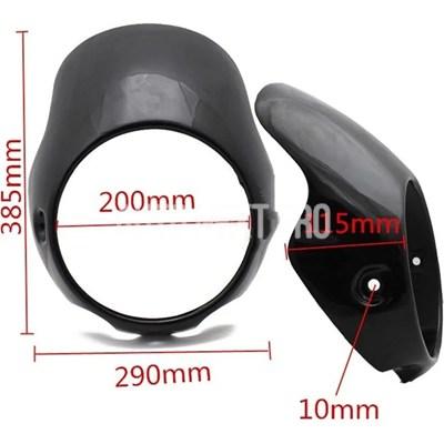 【並行輸入品】バイクフロントヘッドライトフェアリングマスク フォークカウル バイザーガード フロントガラス デフレクター トライアンフ用プロテクター ホンダ_8