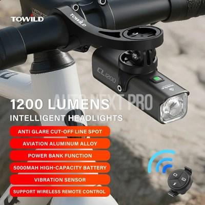 並行輸入品】TOWILD CL1200 スマート自転車ライトリモコン自転車ライト