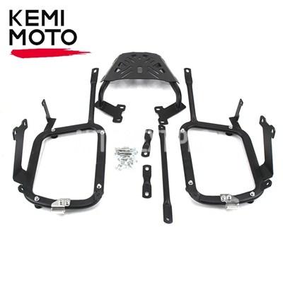 【並行輸入品】Kemimoto-ステンレスパンニサーラック サドルバッグ サイドブラケット トップリアケースボックス ホンダcb400x cb500x CNC 2021_1