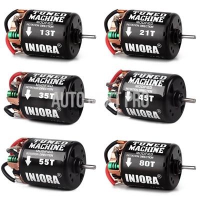 INJORA 540 ブラシ付きモーター防水 13T 21T 35T 45T 55T 80T 1:10 RC