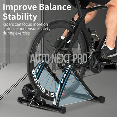 West Biking-磁気抵抗 屋内エクササイズ マウンテンバイク用 6速トレーニングローラー_4