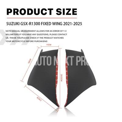 スズキ GSX-R1300 GSXR1300R GSXR1300S 2021-2024 バイク固定翼空力エアロロンフロントガラスアクセサリーの画像