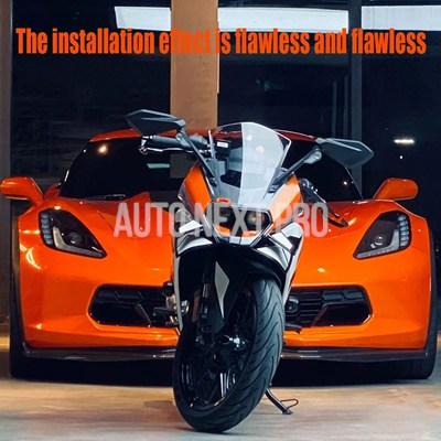 オレンジ KTM RC390 RC 390 MotoGP RC16 RC8C 同 胴体固定翼スポイラーアンダーシュラウドフロントウイング 2014-2021_5