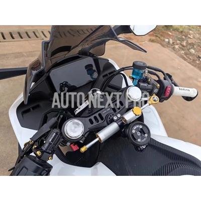 Mototech-バイク用CNCハンドルバー 1つ クリップ フォーク ハンドルバー cfoto 450 sr 2022-2023-2024用クリップの画像