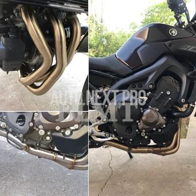 ヤマハ MT-09 FZ-09 FJ09 MT09 2014-2020 51mm バイク用エキゾーストシステム スリップオン フロントリンクパイプ バイクの画像
