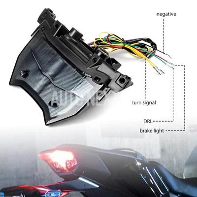 ヤマハ MT-09 SP Y-AMT 2024 2025用 バイクLEDテールライト リアブレーキランプ 防水 12V ウインカー レッドテールライト