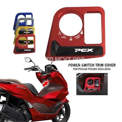 PCX アクセサリー CNC 点火スイッチカバー 電動ドアロックボタンカバー