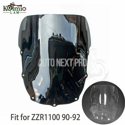 並行輸入品】zzr1100フィット1990 1991 1992クリアブラックバイク風防