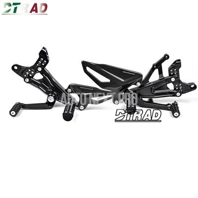 ドゥカティパニガーレv4 v4s v4r sp 2018-2024用 バイク用CNCリアキット 折りたたみ式フットペグ カーボンヒールガードの画像