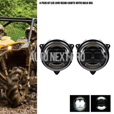 LED ヘッドライト ロービーム ハローリング DRL  ペア Can-Am アウトランダー 500 650 800 850 1000 XMR STD XT XT-P 2012-2022 オフロード車用_5