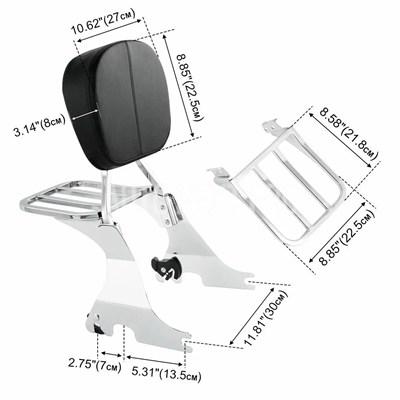 バイク用滑り止めバー  ラゲッジラック ドッキングハードウェア ハーレースポーツスターXL 883 1200 2004-2022の画像