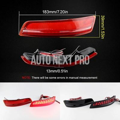 2X LED リアバンパーリフレクターブレーキテールライトレクサス ES300h