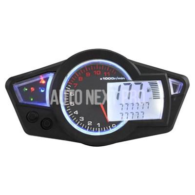 バイク用LEDデジタルスピードメーター タコメーター オドメーター