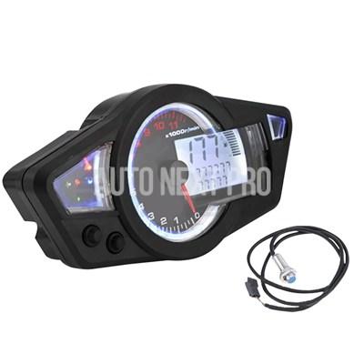 バイク用LEDデジタルスピードメーター タコメーター オドメーター
