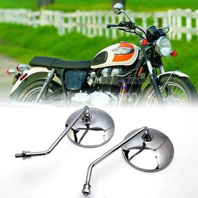 ボンネビルT100 純正ミラー 片側 ▽トライアンフ/ボンネビル T100 空冷 純正 ミラー 正ネジ10mm 左右SET
