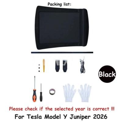 テスラ モデルY ジュニパー 2026 電動サンシェード ブラックインテリア