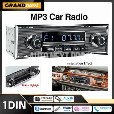 グランドナビ 1Din カーラジオ MP3プレーヤー クラシックカー レトロ