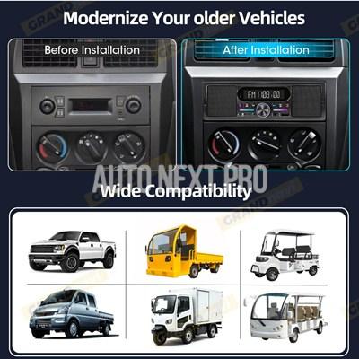 車 MP3 ラジオプレーヤー 1Din FM Bluetooth USB AUX 内蔵 15Wx2